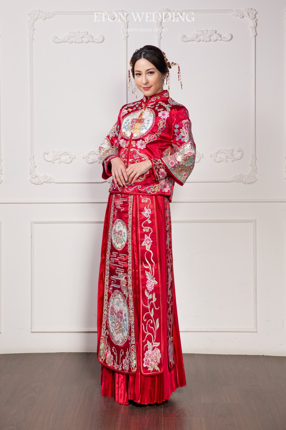 中式禮服,中式婚紗,秀禾服,龍鳳褂,旗袍婚紗,改良式旗袍